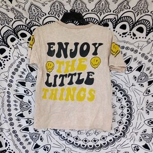 On Fire Enjoy The Little Things Smile Graphic‎ Tee